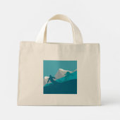 Mini Tote Bag Ski alpin (Dos)