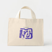 Mini Tote Bag spray peint abstrait Thunder_Cove (Devant)