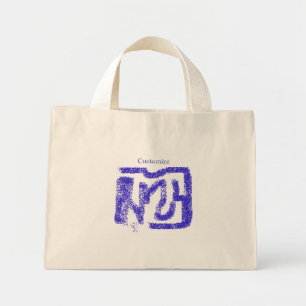Mini Tote Bag spray peint abstrait Thunder_Cove