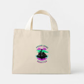 Mini Tote Bag Stroke Skyline de Seattle (Dos)