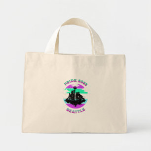 Mini Tote Bag Stroke Skyline de Seattle
