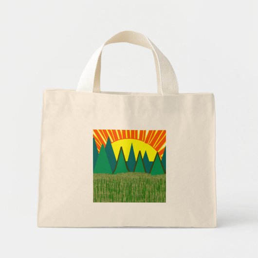 Mini Tote Bag Sunrise Fourre-tout 2 - Customisé (Devant)