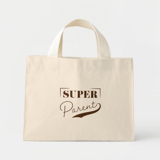 Mini Tote Bag Super parent (Devant)