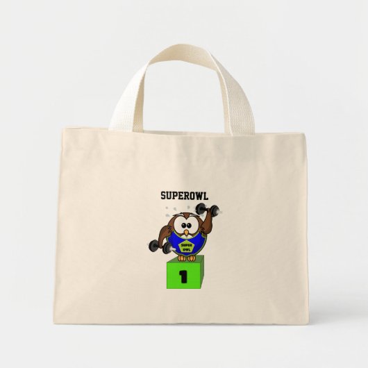 Mini Tote Bag SuperOwl (Devant)