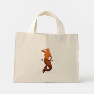Mini Tote Bag tan lookout mermaid