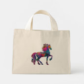 Mini Tote Bag The Quilted Horse (Dos)