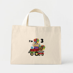 Mini Tote Bag Train de la Jungle 3e Anniversaire Tshirts et cade