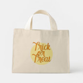 Mini Tote Bag Tricoter ou traiter (Dos)