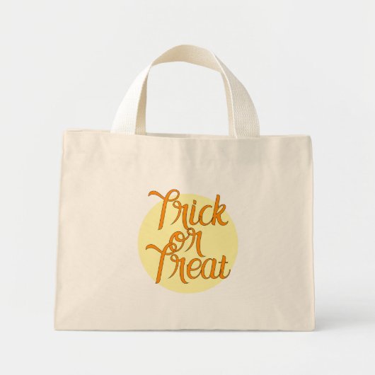 Mini Tote Bag Tricoter ou traiter (Devant)