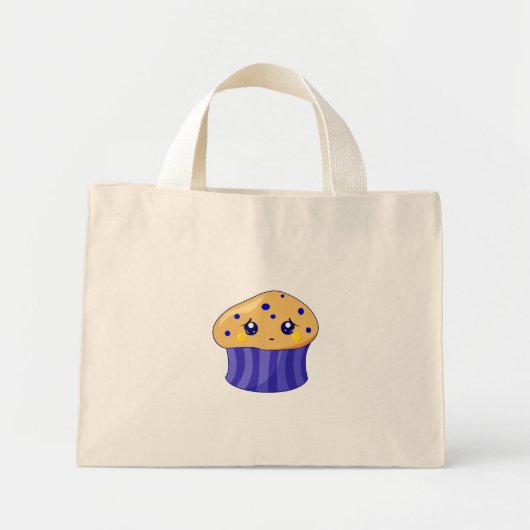 Mini Tote Bag Triste muffin (Devant)