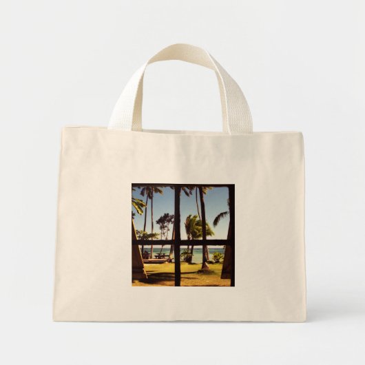 Mini Tote Bag Tropical Fiji Beach Scene tcnm (Devant)