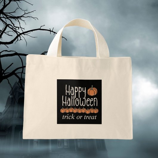 Mini Tote Bag Trucs d'Halloween festif ou réglez