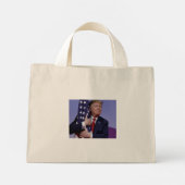 Mini Tote Bag Trump 2020 Garder l'Amérique grande (Dos)