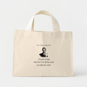 Mini Tote Bag Un employé amer Haiku #13