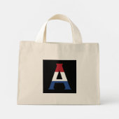 Mini Tote Bag Un monogramme superposé sur le drapeau NLD sur le (Dos)
