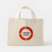 Mini Tote Bag Un traitement précoce sauve des vies (Dos)