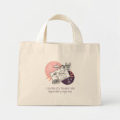 Mini Tote Bag Un viaje comienza con un paso (Devant)