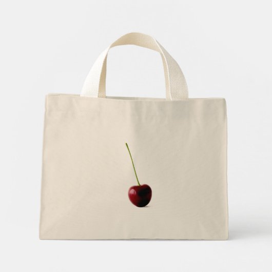 Mini Tote Bag Une cerise douce tcnm (Dos)