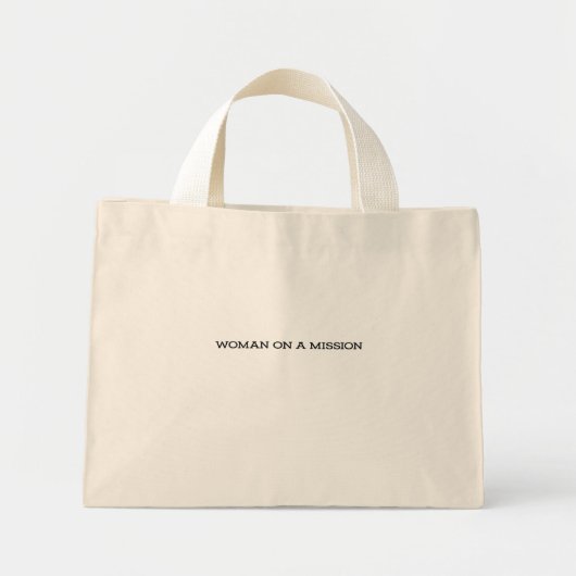 Mini Tote Bag Une Femme En Mission Tiny Fourre-tout (Devant)