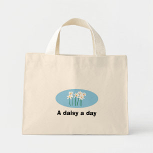 Mini Tote Bag Une marguerite par jour
