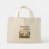 Mini Tote Bag Végétation personnalisée et conception d'espace de (Dos)
