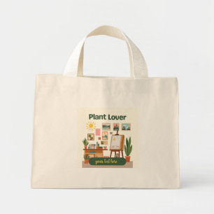 Mini Tote Bag Végétation personnalisée et conception d'espace de