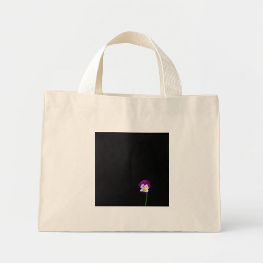 Mini Tote Bag Violet Fleur tcna (Devant)