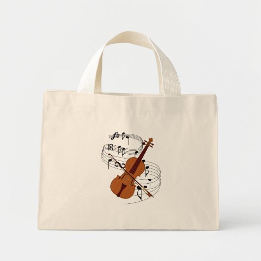 Mini Tote Bag Violon (Devant)