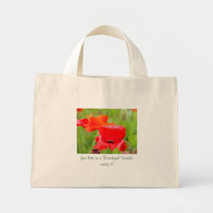 Mini Tote Bag Vous vivez dans un monde magnifique, profitez-en !