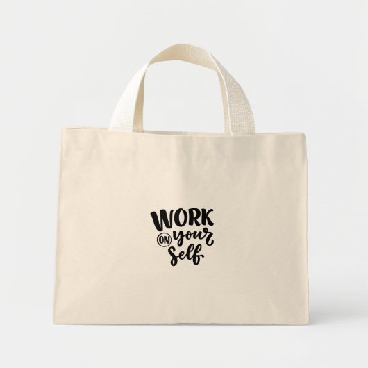 Mini Tote Bag work on yourself (Devant)