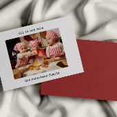 Mini Tout N'Est Pas Calme Photo Carte Noël