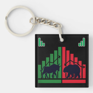 Mini Trader Sleutelhanger – Bull of Candlestick On