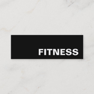 Mini Trendy Creative Black Fitness Carte de visite