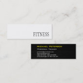 Mini Trendy Creative Fitness Carte de visite (Devant / Derrière)