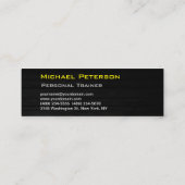 Mini Trendy Creative Fitness Carte de visite (Dos)