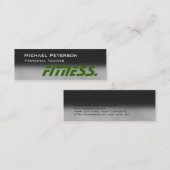 Mini Trendy Grey Green Trainer Carte de visite maigre (Devant / Derrière)