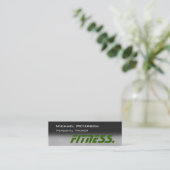 Mini Trendy Grey Green Trainer Carte de visite maigre (Debout devant)