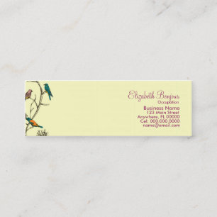 Mini Trois oiseaux parlant ~ Carte de visite