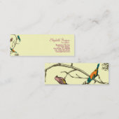 Mini Trois oiseaux parlant ~ Carte de visite (Devant / Derrière)