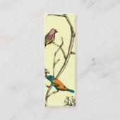 Mini Trois oiseaux parlant le carte de visite mince de (Devant)