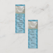 Mini Turquoise de ~ de carte de visite de colombes de (Devant / Derrière)