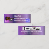 Mini Un carte de visite et un onglet de guitare de (Devant / Derrière)