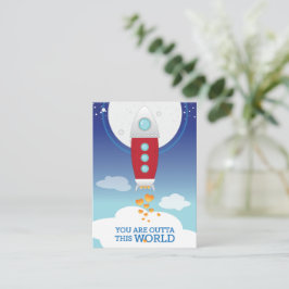 mini-Valentijn | Je bent buiten deze wereld Notitiekaartje