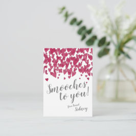 Mini Valentijn | Kusjes voor jou! Briefkaart