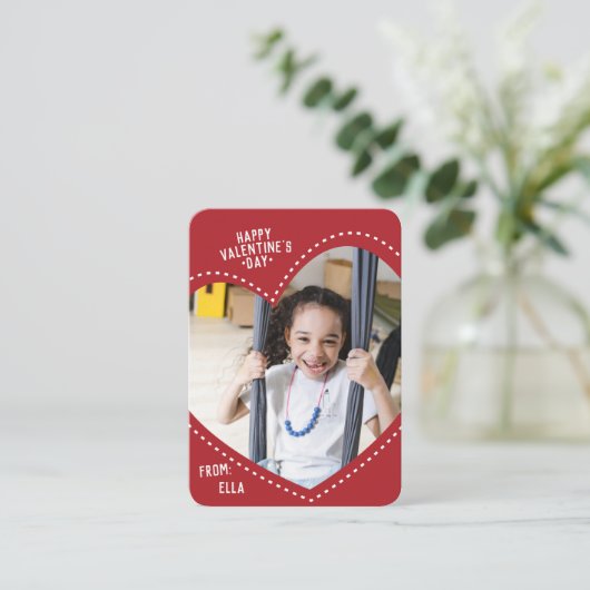 Mini Valentine | Carte de note cardiaque complète (Debout devant)