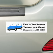 Mini Van Bumpersticker (Op auto)