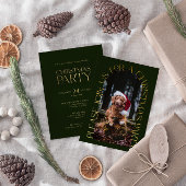 Mini-vert fête de Noël photo Invitation