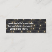 Mini Vidéographe Carte de visite (Dos)