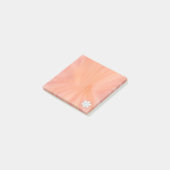 Mini vierkant waterverf sinaasappel post-it® notes (Schuin)