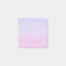 Mini vierkante waterverf paarse roze post-it® notes